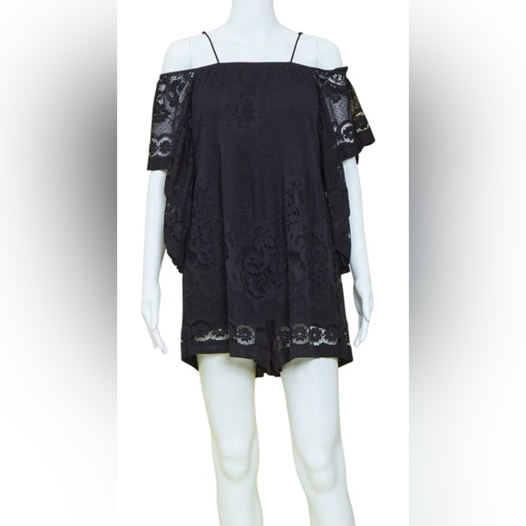 Alice McCall Camellia Lace Ruffled Playsuit - Picture 2 of 6